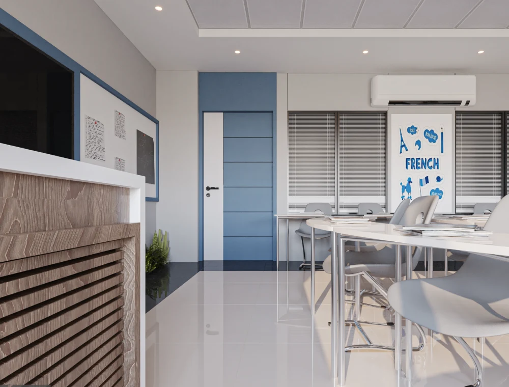 위키런 데모 학원 인테리어